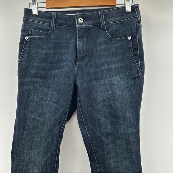 Anthropologie Pilcro Dark Wash Mid Rise Denim Legging Skinny Jeans Size 26 - Picture 2 of 10